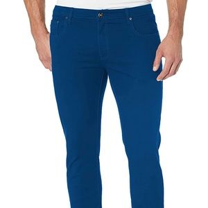 WT02 Men's Jeans Blue 30*32 9091-3311Nstretch Tech Skinny Royal Blue NWT